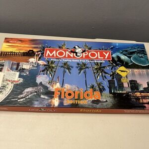 Hasbro Monopoly Florida Edition Parker Brothers Complete Open Box